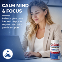 Gummies de sommeil personnalisées OEM et suppléments alimentaires au magnésium et à la mélatonine, extrait naturel de mélatonine pour le sommeil