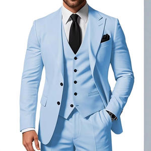 3 件套纯色婚礼男士西装正式新郎燕尾服舞会派对男西装 - Product Image 6