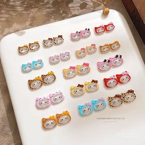10 piezas/bolsa, Venta al por Mayor, Nuevos Adornos de <span class=keywords><strong>Uñas</strong></span> 3D de Dibujos Animados de <span class=keywords><strong>Hello</strong></span> <span class=keywords><strong>Kitty</strong></span>, Lindos Adornos de <span class=keywords><strong>Uñas</strong></span> de Resina Plástica con Diseño de Gato Katy y Lazo - Product Image 3