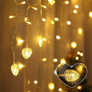 LED love Lamp Room Decoration Modeling Multi Color Lamp Led Remote Control Curtain Stars <strong>Moon</strong> Room Decoration <strong>String</strong> <strong>Light</strong> - Product Image 5