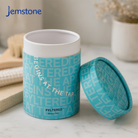 Boîte d'emballage cylindrique en carton kraft écologique personnalisée pour filtre de douche, vêtements, cosmétiques, crème pour le visage, bougies, thé, tube en papier