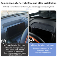 Silikon-Armaturenbrett-Sonnenschutzmatte Rutschfeste Armaturenbrettmatte Auto-Innenraum-Modifikationszubehör für Haval H9 2. Generation