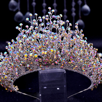Diadèmes et couronnes de mariée brillantes faites à la main YouLaPan, entièrement en cristal, coiffure de mariage pour les mariées, bandeaux de mariage uniques HP193