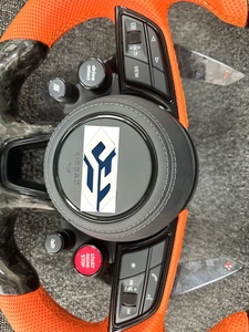 พวงมาลัยคาร์บอนไฟ LED สำหรับเปลี่ยนหน้าจอเหมาะสำหรับรถ Audi R8 TT ttrs MK2 <span class=keywords><strong>MK3</strong></span> A3 S4 A4 A5 A6 Q3 Q5 Q7 Q8 S1 S3พวงมาลัย S5 - Product Image 6