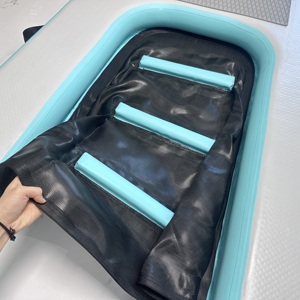 Rampe aquatique flottante pour grands chiens, échelle aquatique portable en <span class=keywords><strong>Drop</strong></span> Stitch pour animaux de compagnie, idéale pour les rives de lac - Product Image 5