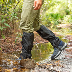 Polainas de senderismo WOQI negras, ajustables, impermeables, para cubrir botas de nieve, para hombres, actividades al aire libre, montañismo, caza - Product Image 3