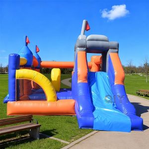 Château gonflable personnalisé avec toboggan pour enfants - Product Image 1