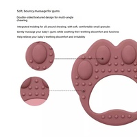 Anneau de dentition et sucette en silicone de qualité alimentaire en forme de patte d'ours, pour bébés de 0 à 24 mois, fabriqué en Chine