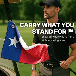 Custom Magnetic Golf Towel with <b>Clip</b> Premium Microfiber Golf Towels <b>for</b> Golf Bags Cart or Club Magnet Golf Rag Accessories - Product Image 2