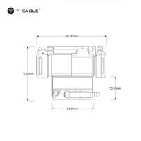 Nouvelle lunette de visée holographique T-EAGLE M6 DE 2025 de haute qualité avec point rouge pour la chasse, accessoires tactiques et sportifs d'extérieur