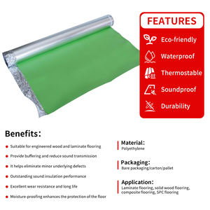 Underlayment para Pisos Polietileno Verde <span class=keywords><strong>IXPE</strong></span> Espuma Alumínio Film Umidade-Barrier Piso <span class=keywords><strong>Underlay</strong></span> para Piso Spc - Product Image 3