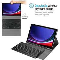 Penutup Logo bahasa kustom nirkabel menghapus Keyboard Tablet untuk Samsung Galaxy Tab S9 FE 10.9 2023 SM-X510 casing Keyboard SM-X516