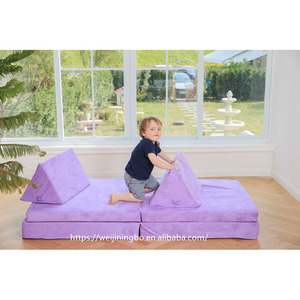 Nouveau Canapé Modulaire Carré <span class=keywords><strong>6</strong></span>-en-1 <span class=keywords><strong>Taille</strong></span> 2025 pour Enfants, Canapé de Jeu pour Salon, Revêtement en Tissu Mousse Haute Densité, Idéal Hôtels et Centres Commerciaux - Product Image 5