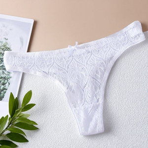 Nhà máy cung cấp Châu Âu và Mỹ phụ nữ thoáng khí sexy đồ lót eo thấp ren t trở lại G-<span class=keywords><strong>string</strong></span> thongs quần lót - Product Image 6