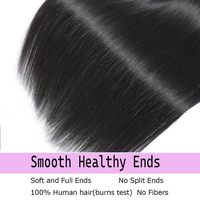 Extensiones de Cabello Liso Chino 15A, 100% Cabello Virgen Sin Procesar, Color Negro Natural, Tejido a Máquina con Doble Trama, Aspecto Suave y Abundante