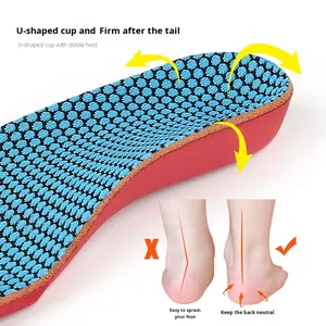 BORDER for TRAVELER Orthopädische Baumwoll-Einlegesohlen für Plattfüße, Hohe Fußgewölbeunterstützung, Stoßdämpfend, Atmungsaktiv, Unisex, für Kinder, zur Verbesserung der Beinstellung - Product Image 3
