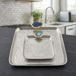 Multi Use Christmas Gift Buffet <b>Dinner</b> <b>Tray</b> Home Decor Wedding Decorations Jewelry <b>Tray</b> Quality Silver Copper Metal Handicraft - Product Image 3