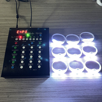 Bracelet LED en silicone personnalisé avec logo OEM, changement de couleur, télécommande sans fil DMX, pour événements et festivals