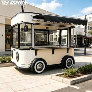 ZOWN Fruit Party Electric Food Truck Pink Blue Neon Lighted Mobile Kitchen with 2-Year Warranty for Street Vending - Product Image 1