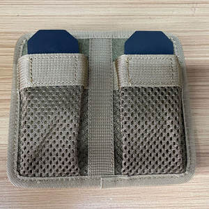 Bolsa de herramientas de malla de nailon multifuncional de doble cara - Puede contener tapones para los oídos de repuesto para baterías y bolsa de almacenamiento táctica para baterías - Product Image 6