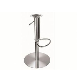 WEKIS - Base de table ronde contemporaine en acier inoxydable pour conférence, fixation au sol - Product Image 4