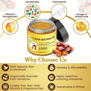 Aceite de Batana Crudo para el Crecimiento del Cabello por el Dr. Sebi, Aceite Orgánico Crudo de Honduras - Pasta de Batana 100% Pura y Natural para un Cabello Más Grueso y Fuerte - Product Image 6