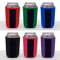 Support magnétique pour canette de bière en néoprène avec logo personnalisé et aimant puissant pour cadeau promotionnel