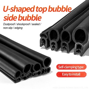 U-Hình điện tủ niêm phong Dải Tủ dải không thấm nước bên Bong Bóng đầu bong bóng EPDM/Silicone cao su niêm phong dải - Product Image 4
