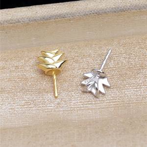 Accessoires de perles DIY en argent S925, aiguille droite, ananas, plateau 5495 - Boucles d'oreilles à clous tendance, accessoires de pendentif - Product Image 4