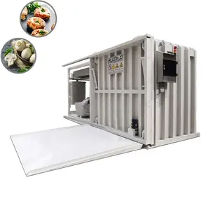 Container chamber condensing unit fast pre cooling system vegetable vacuum cooling machine