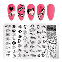 Plaques d'estampage 3d motif fleurs en silicone, pour ongles, personnalisées, dessin animé, french manucure, 2020 pièces