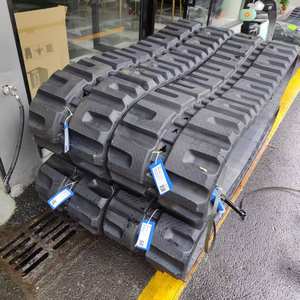 Maquinaria de construcción Pistas de goma para excavadoras Bulldozers Cargador Chasis Piezas de tren de aterrizaje-400*72,5*70 400*73/400 74 - Product Image 3