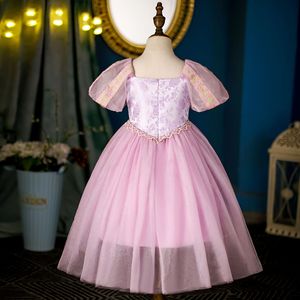 Led luce elegante abbigliamento ragazza principessa Rapunzel vestito TV & film costumi <span class=keywords><strong>bambina</strong></span> compleanno carnevale Halloween Party Dress - Product Image 5