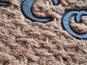 Tapete de Fibra de Coco con Reverso de Goma Resistente, Antideslizante, Ecológico, Hecho a Mano, con Rayas, para Uso en Interiores y Exteriores - Product Image 5