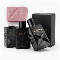 Flacon de parfum de luxe 50 ml vide en verre carré personnalisable avec atomiseur et boîte – Fournisseur d'usine, marque privée