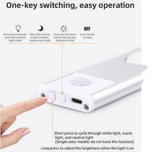 Éclairage de cuisine moderne avec port de charge 5V, capteur de mouvement magnétique sans fil, lumière LED sous armoire et placard - Product Image 4