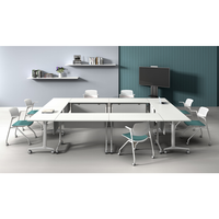 Nouvelle table de conférence de formation Table de formation Bureau pliant multifonctionnel