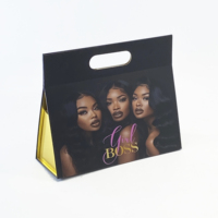 Boîte en papier pliable pour emballage de cils Boîte de rangement cosmétique portable Boîte d'emballage cadeau de maquillage écologique