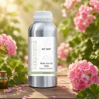Huile Essentielle de Géranium Luxaroma JL092 - Pure, Distillée à la Vapeur, Ingrédients Naturels pour Soins de la Peau, des Cheveux, Aromathérapie, Diffuseur, Floral