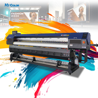 Impresora UV de Lujo de 3.2m (10 pies) I3200 XP600, Impresora de Vinilo con Tinta Eco Solvente para Pósteres, Pancartas, Adhesivos, Máquina de Impresión Digital