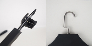 Biểu tượng tùy chỉnh nhựa quần quần áo treo giá đứng - Product Image 4