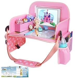 Échantillon gratuit Plateau de jeu portable pour enfants Plateau de voyage pour siège auto pour tout-petits Organisateur de plateau avec porte-gobelet/iPad/tablette - Product Image 1