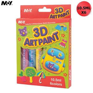 10.5ML 3D arte creativa <span class=keywords><strong>vernice</strong></span> 6 colori Set bambini lavabile Non tossico <span class=keywords><strong>vernice</strong></span> colorata per Graffiti bambola zaino <span class=keywords><strong>scarpe</strong></span> - Product Image 1