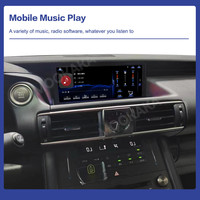 MOOKAKA Radio 10,25 pouces pour Lexus IS 2013-2017 Système d'exploitation Linux Lecteur multimédia DVD GPS Stéréo CarPlay sans fil Autoradio