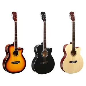 Gitar 6 Senar Kayu Premium Kualitas Terbaik Gitar Dewasa 40 Inci Gitar Akustik Pemula