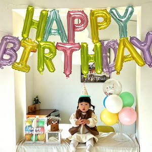 Decoraciones <span class=keywords><strong>de</strong></span> Pared para Fiestas al por Mayor, Pancarta <span class=keywords><strong>de</strong></span> Globos <span class=keywords><strong>de</strong></span> Aluminio con Diseño Coqueta <span class=keywords><strong>de</strong></span> Feliz Cumpleaños y Lazos Decorativos - Product Image 4