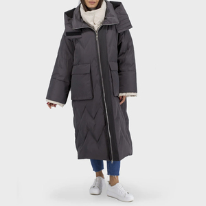 Chaqueta de Plumón Clásica Larga para Mujer, Informal, de Invierno, de Alta Calidad, Larga, Holgada, de Plumón de Pato para Mujer - Product Image 4
