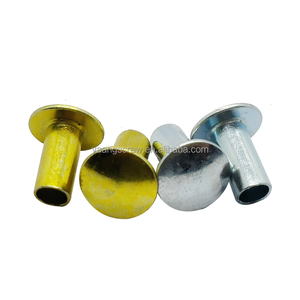 Remaches de metal, remaches sólidos de acero galvanizado, 2mm, 3mm, 4mm, 5mm, cabeza de sartén chapada en zinc, remache ciego - Product Image 5