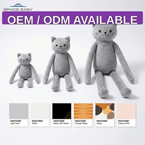 2026 Nuevo Peluche de <span class=keywords><strong>Gato</strong></span> de Piernas Largas Personalizado, Almohada Corporal Ultra Suave para Dormir, Regalo para Niñas, Fábrica OEM ODM - Product Image 3