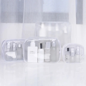 Bolsa de <span class=keywords><strong>Maquillaje</strong></span> de PVC Transparente Personalizada con Cierre y Logotipo para Viajes, Neceser con Cierre, Bolsa de Cosméticos de PVC Transparente, Bolsa de Viaje - Product Image 6